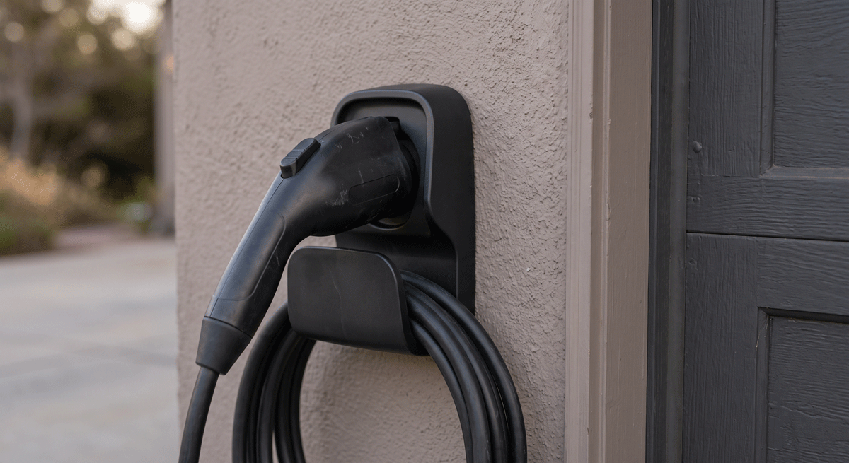 matte-black Level 2 charging connector